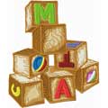 Wooden Toys - Cubs free embroidery design